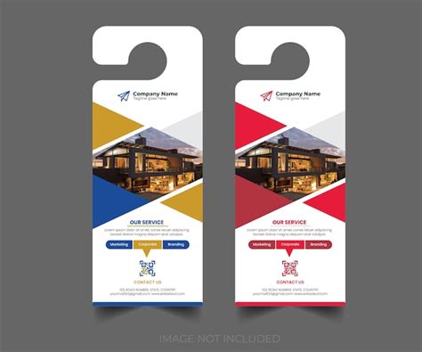 Premium Vector Door Hanger Design Template