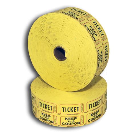 Yl Yellow Double Roll Tickets Ray Gay Sales