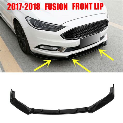 For 2017 2018 Ford Fusion Front Bumper Lip Body Kit Spoiler Splitter