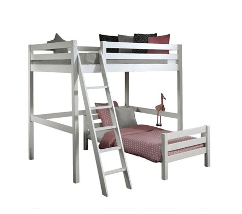 Pack Lit Mezzanine Enfant Et Lit Simple Pino Blanc Lit Superpos