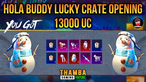 Bgmi New Snowman Companion Hola Buddy Lucky Crate Opening