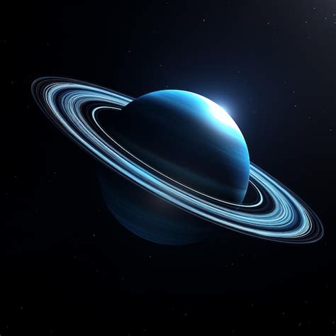 Premium AI Image A Planet With Rings In Space