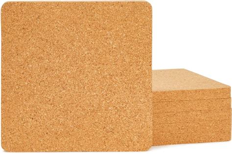 Amazon Juvale Cork Trivets For Hot Pots And Pans Square Cork Hot Pads For Kitchen Counter