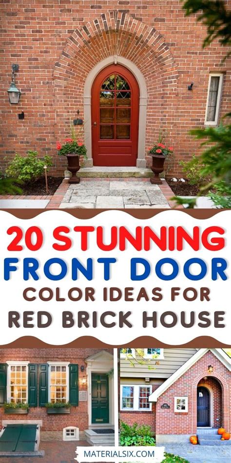 Stunning Front Door Color Ideas For Red Brick House