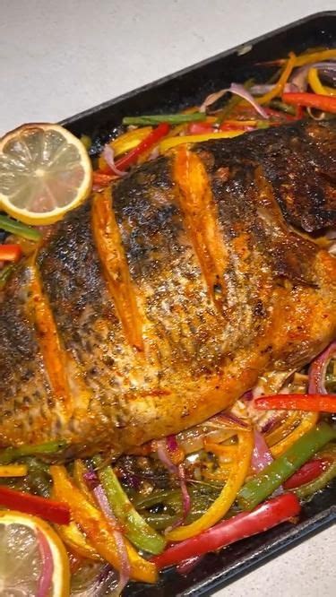 Oven Baked Fish with Fresh Vegetables