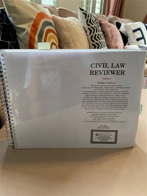 Civil Law Reviewer Volume Edition By Elmer T Rabuya Hobbies