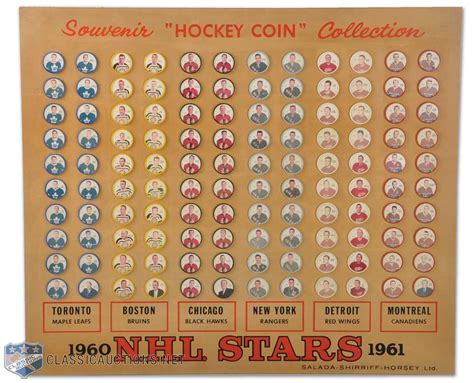 Lot Detail Awesome 1960 61 Shirriff Hockey Coins Complete Set Of 120