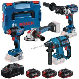 Bosch 4 Piece Cordless Tool Kit & L-Boxx | C&W Berry