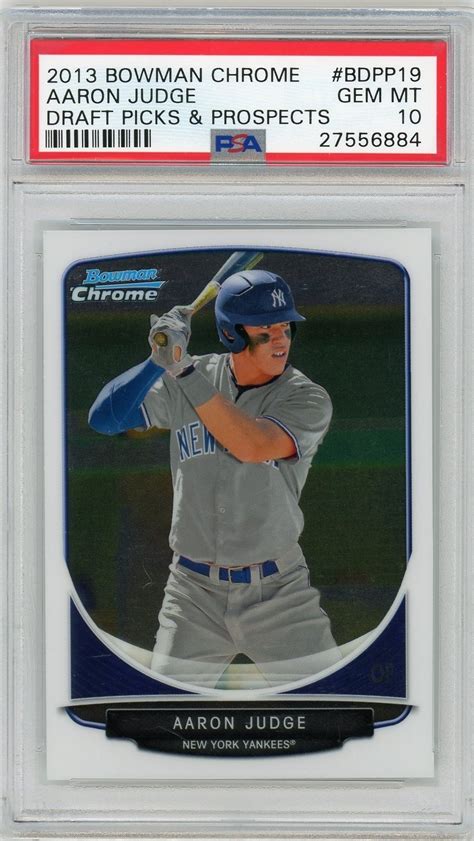 Bowman Chrome Aaron Judge Rookie Draft Picks Prospects Psa