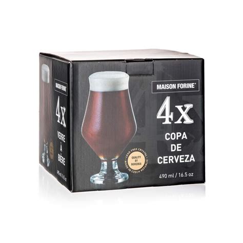 MAISON FORINE Sada sklenic na pivo 490 ml, 4 ks | Vetroshop.cz