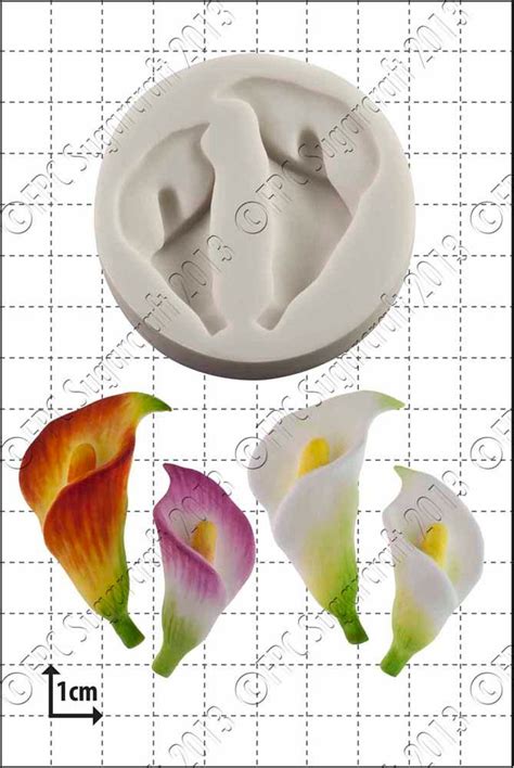 Lily Silicone Mould Mold Calla Lilies By Fpc Sugarcraft Resin Mold