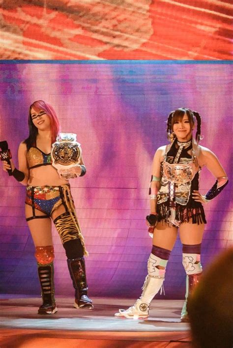 New Women Tag Team Champion Asuka Kairi Sane Wrestling Divas Wwe