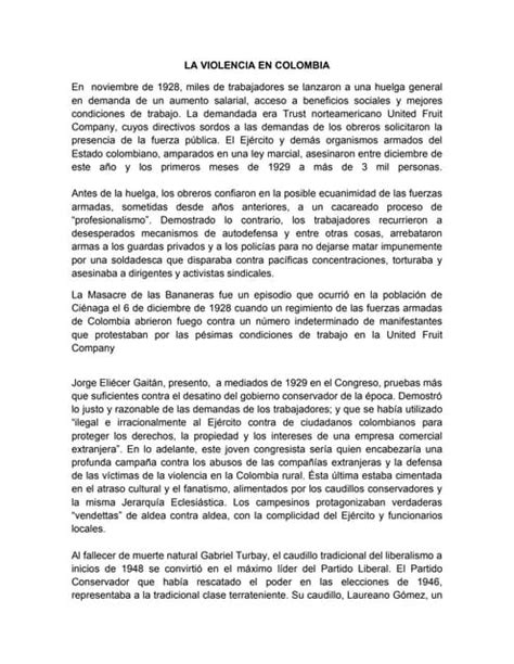 La Violencia Encolombia Pdf