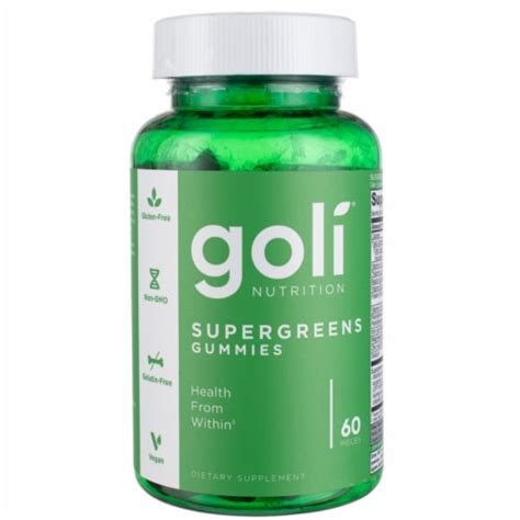 Goli Supergreen Vitamin Gummy Essential Vitamins And Minerals Plant