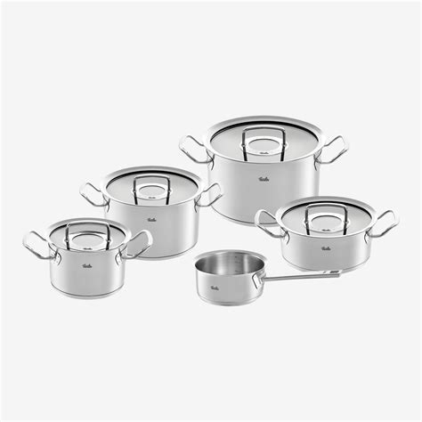 Fissler Original Profi Collection Pan And Saucepan Set 5 Pcs Silver