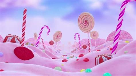 Candy Land Loop Background 2K - Colorful Candy and Lollipops