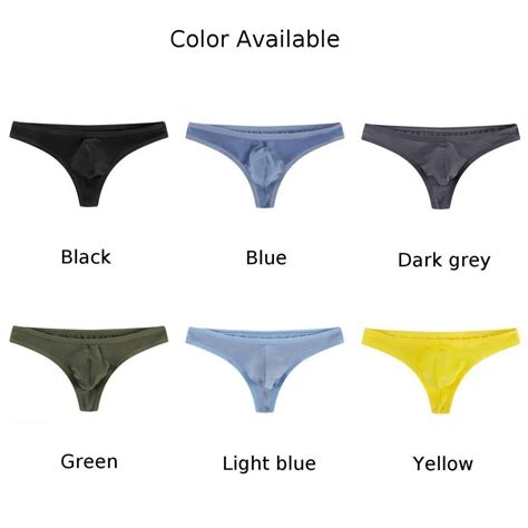 Men S Modal Sexy Pouch Low Waist Thong Underwear T Back Panties Bikini Briefs Ebay
