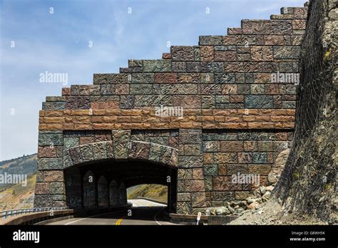 Big Sur Rain Rocks Rock Shed California Stock Photo Alamy