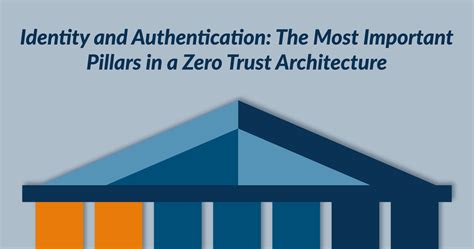 Identity And Authentication The Most Important Pillars In A Zero Trust