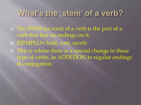 stem change boot verbs notes pptx