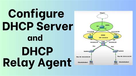 How To Configure A Dhcp Server And Dhcp Relay Agent Youtube