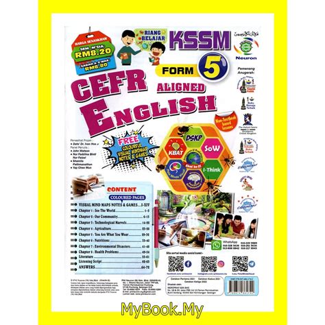 Myb Buku Latihan Riang Belajar Kssm Tingkatan Pni Neuron Shopee