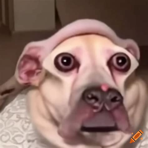 Funny Dog Meme With Baddie Makeup Filter On Craiyon