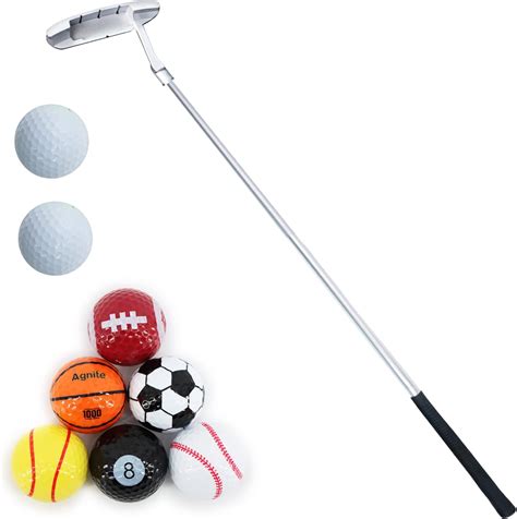 Funny Novelty Golf Balls 6 Pack With Golf Putter Kit