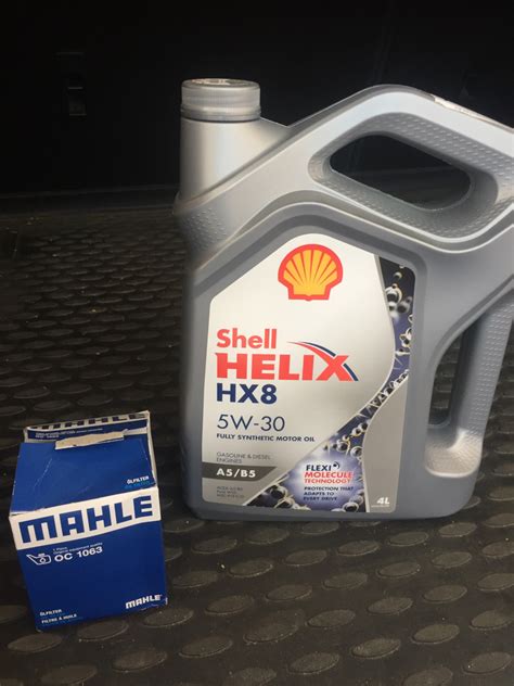 Замена масла Shell helix hx8 5w30 a5/b5 — Ford Focus Wagon III, 1,6 л ...