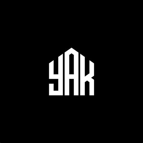 Yak Letter Logo Design On Black Background Yak Creative Initials