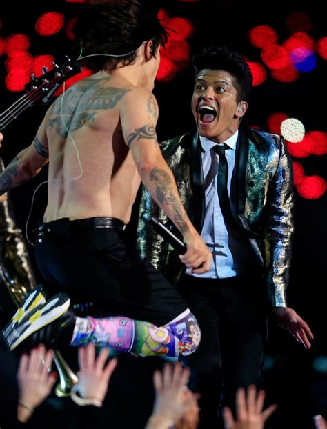 Bruno Mars Rocked The Super Bowl Halftime Show With The Red Hot Chili Best Celebrity Pictures