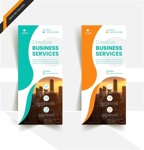 Premium Vector Creative Corporate Rollup Banner Design Template Set