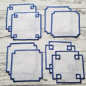 Chinoiserie Classy Napkin Doily 3 Different Shapes In Assorted Sizes