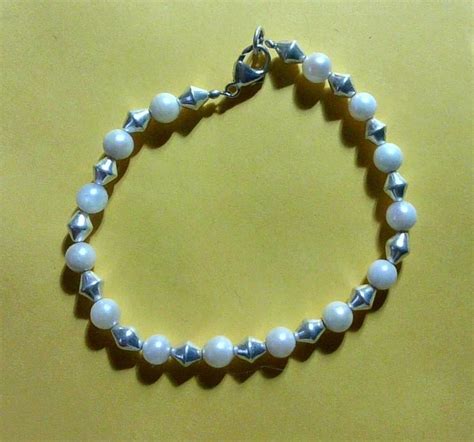 Salt Water Pearl And Sterling Bracelet Etsy