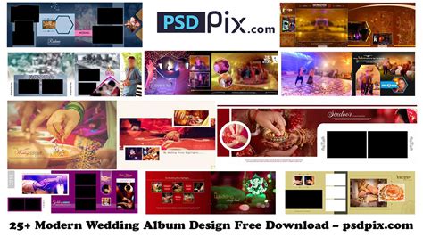 25 Modern Wedding Album Design Free Download Psdpix Psdpix