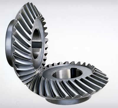 Round Polished Cast Iron Helical Gear For Industrial Use Color Grey