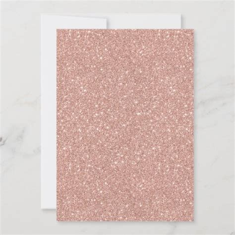 Modern Rose Gold Faux Glitter 30th Birthday Invitation Zazzle