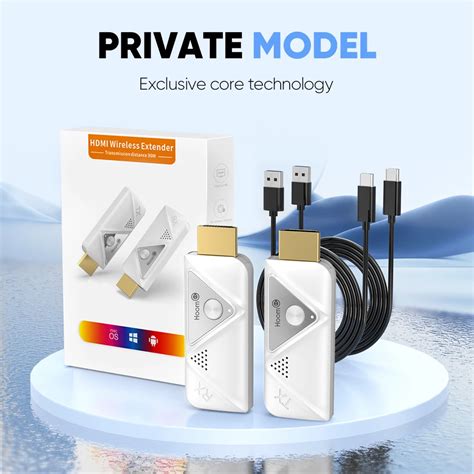 Беспроводной передатчик и приемник HDMI, 30-метровый Plug & Play ...