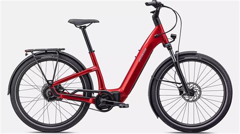 Specialized Turbo Como 3 0 Igh Step Thru Electric Bike 2023 Red Tint Silver Reflective Small