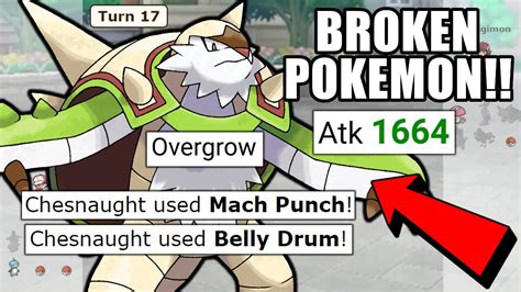 Belly Drum Mach Punch Chesnaught Is Insane In Stabmons Pokemon Scarlet