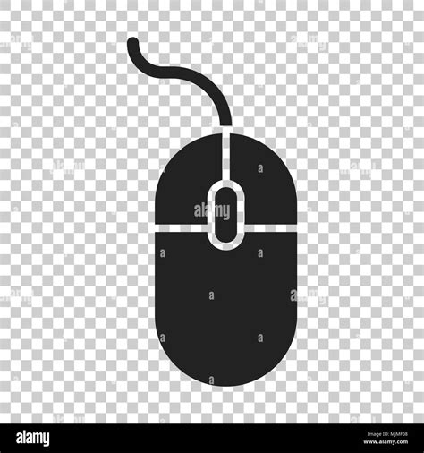 Computer Symbol Maus Vector Illustration Auf Isolierte Transparenten