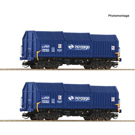 Roco Tlg Set Teleskophaubenwagen Pkp Cargo Ep Vi Spur T