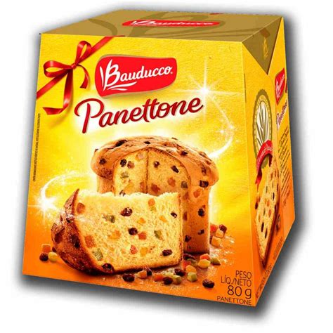 Mini Panettone De Frutas Cristalizadas 80g Bauducco C 100 Embaleme