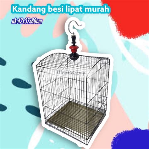 Jual Kandang Burung Besi Lipat Ukuran No X X Cm Kandang Kotak