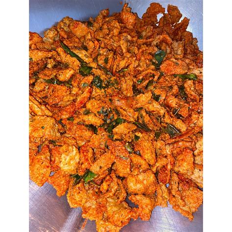 Jual Keripik Kulit Ayam Krispi Pedas Jeruk 1kg Shopee Indonesia