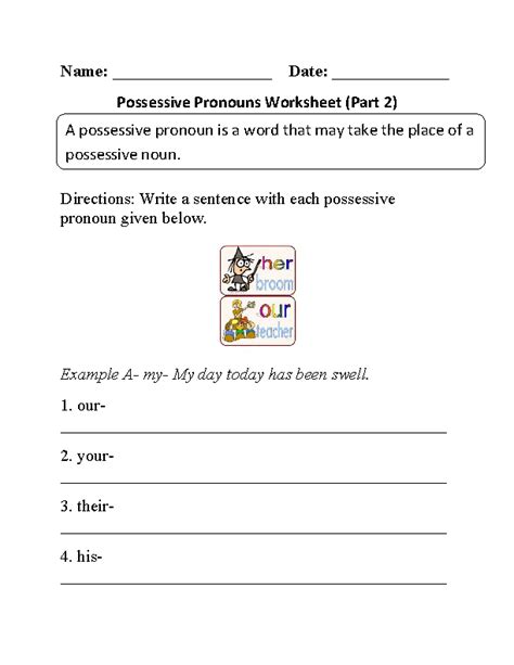 Free Possessive Pronoun Worksheet 3rd Grade Download Free Possessive Pronoun Worksheet 3rd