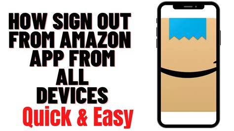 How Sign Out From Amazon App From All Devices Youtube