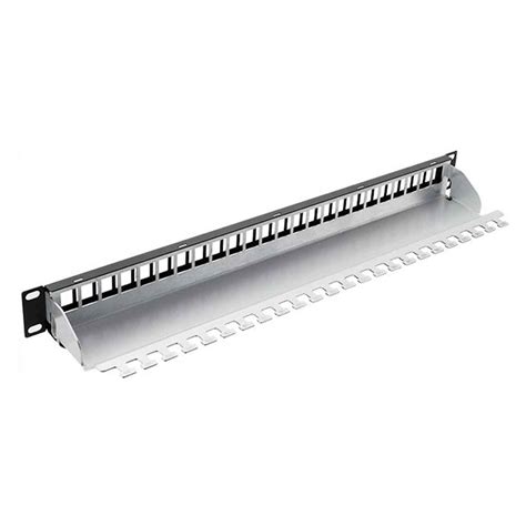 Patch Panel Modularny 19 1U 24 Porty Czarny WISP PL Dystrybutor