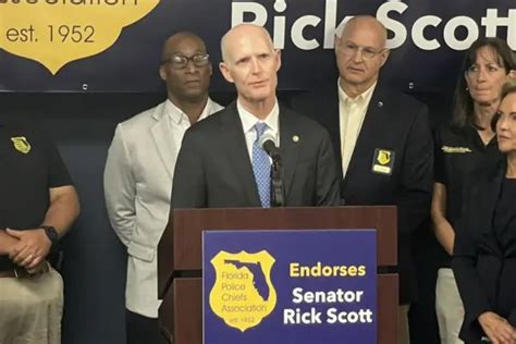 Florida Police Chiefs Association Endorses Rick Scott S 2024 Reelection Bid