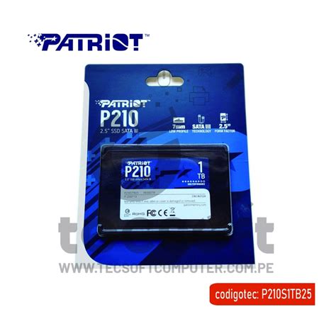 Unidad De Estado S Lido Patriot P Tb Sata Iii Ssd Gb S Mm